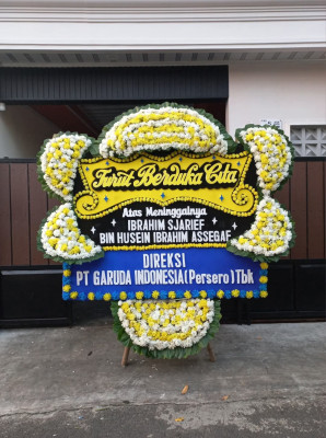 Papan Bunga Duka di Karangmalang